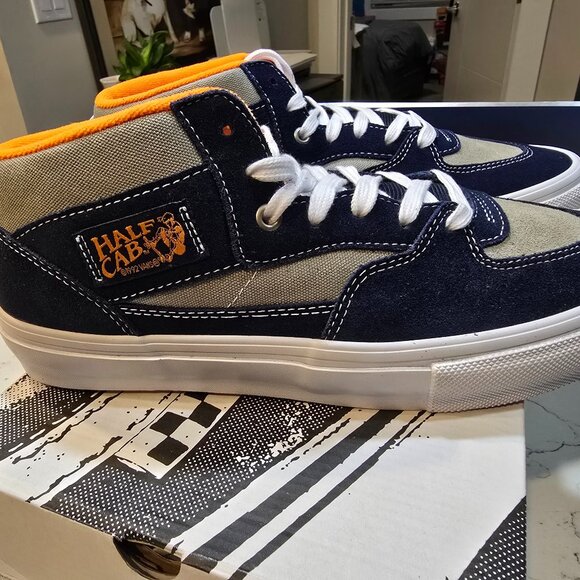 Vans Skate Half Cab Smoke / Navy VN0A5FCDY04 Skateboarding Shoes MENS 9 NEW - Picture 1 of 9
